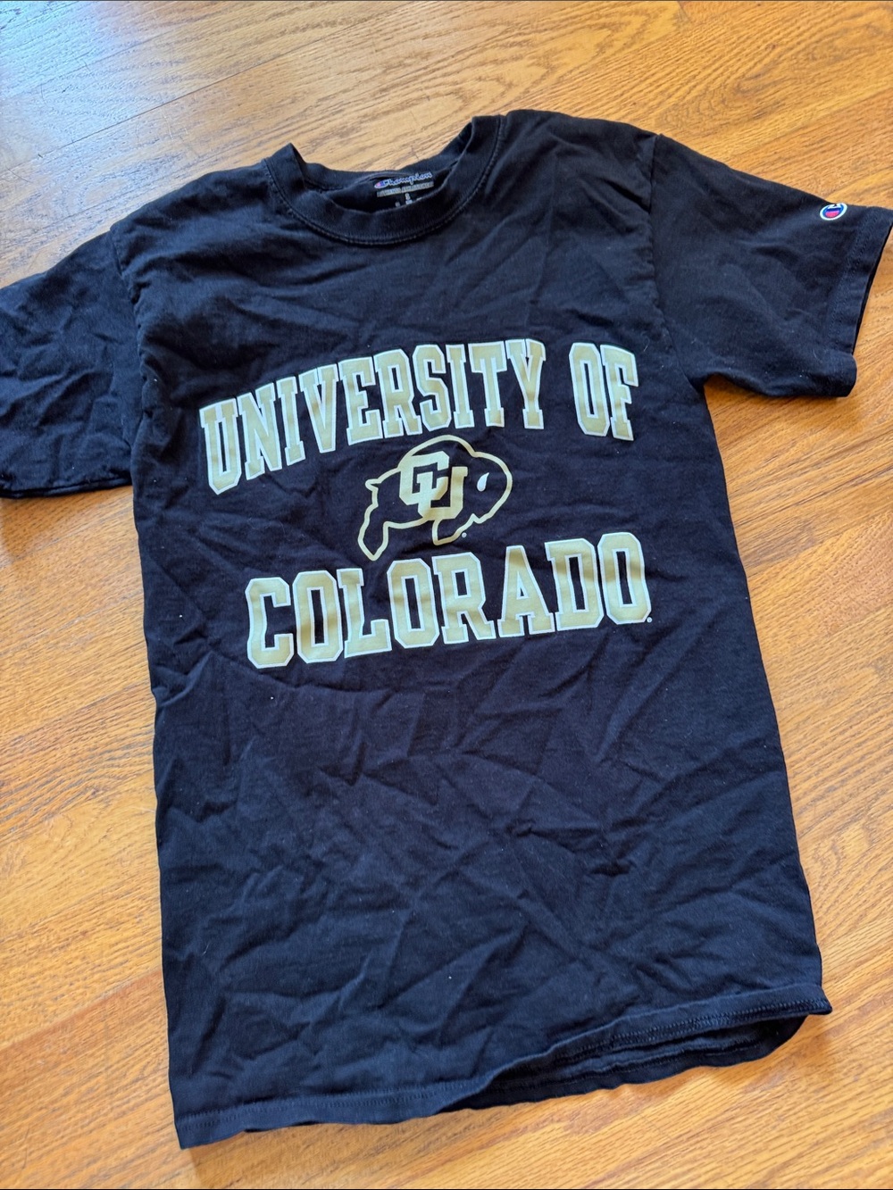 Champion University of Colorado Black Graphic Tee - Picture 1 of 4